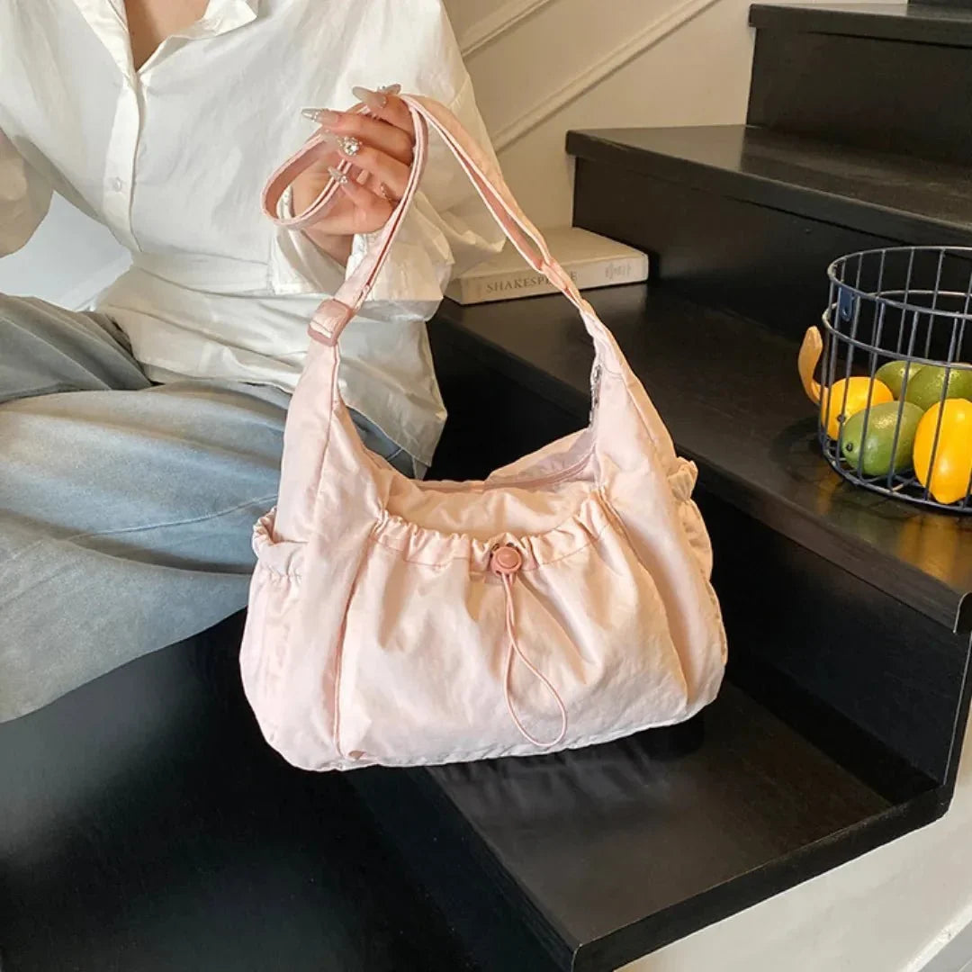 Nava Crossbody Bag | Checkered Nylon and Polyester Design for Women