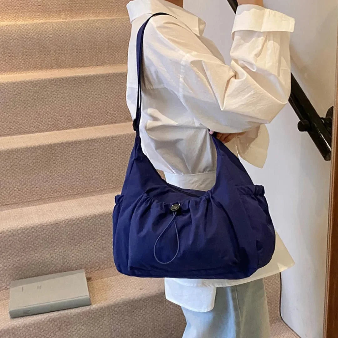 Nava Crossbody Bag | Checkered Nylon and Polyester Design for Women