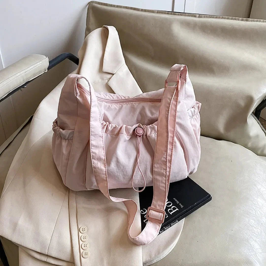 Nava Crossbody Bag | Checkered Nylon and Polyester Design for Women