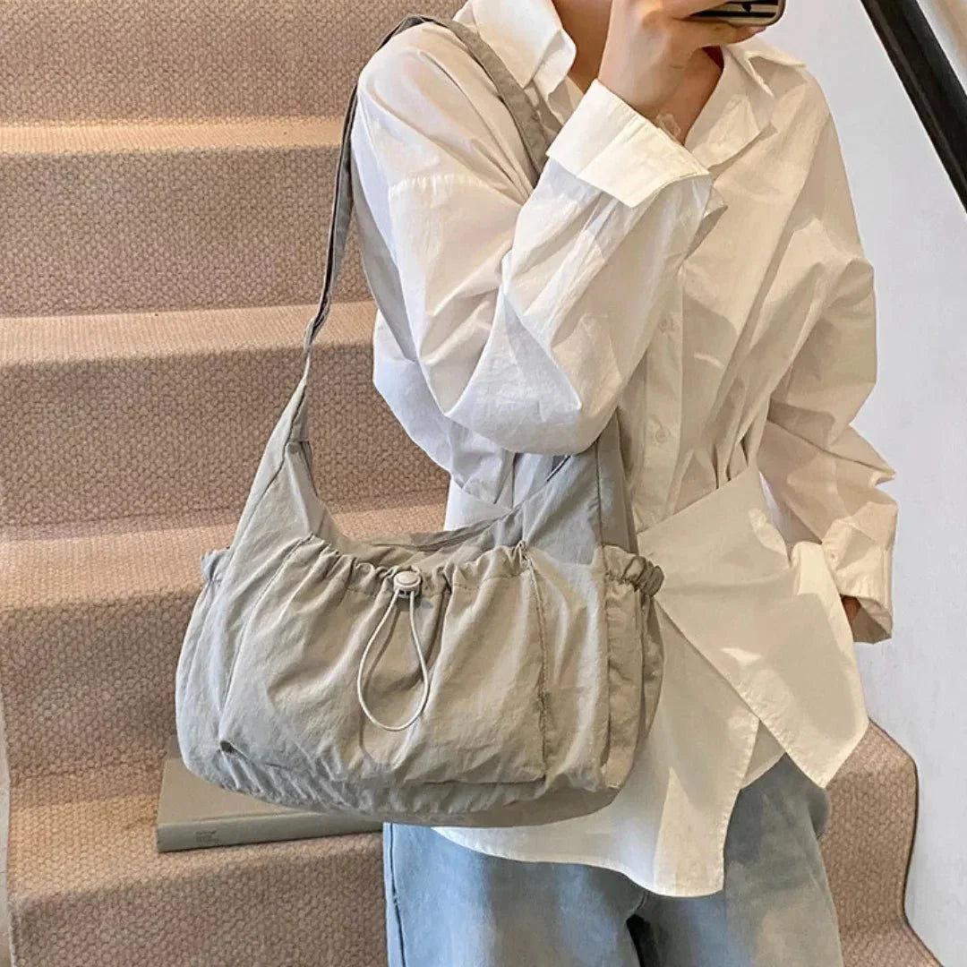 Nava Crossbody Bag | Checkered Nylon and Polyester Design for Women