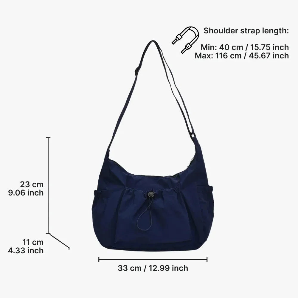 Nava Crossbody Bag | Checkered Nylon and Polyester Design for Women