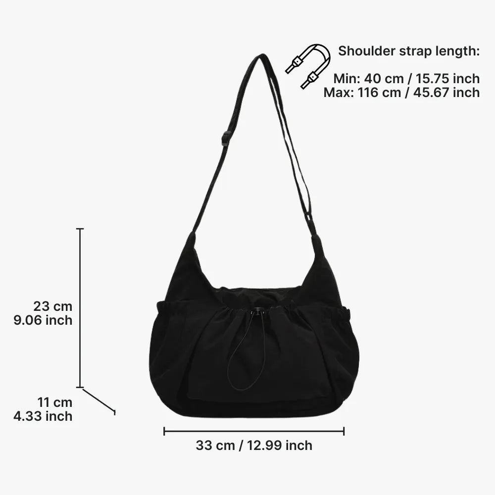 Nava Crossbody Bag | Checkered Nylon and Polyester Design for Women
