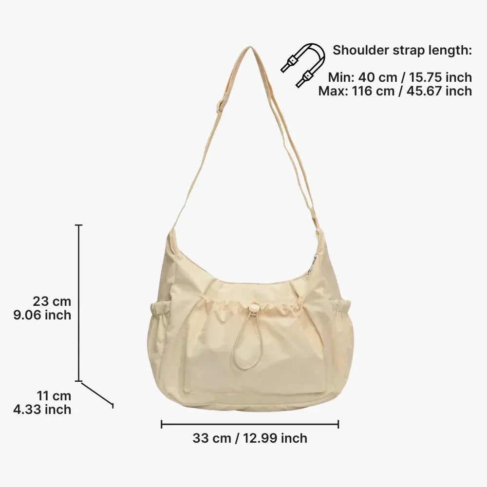 Nava Crossbody Bag | Checkered Nylon and Polyester Design for Women