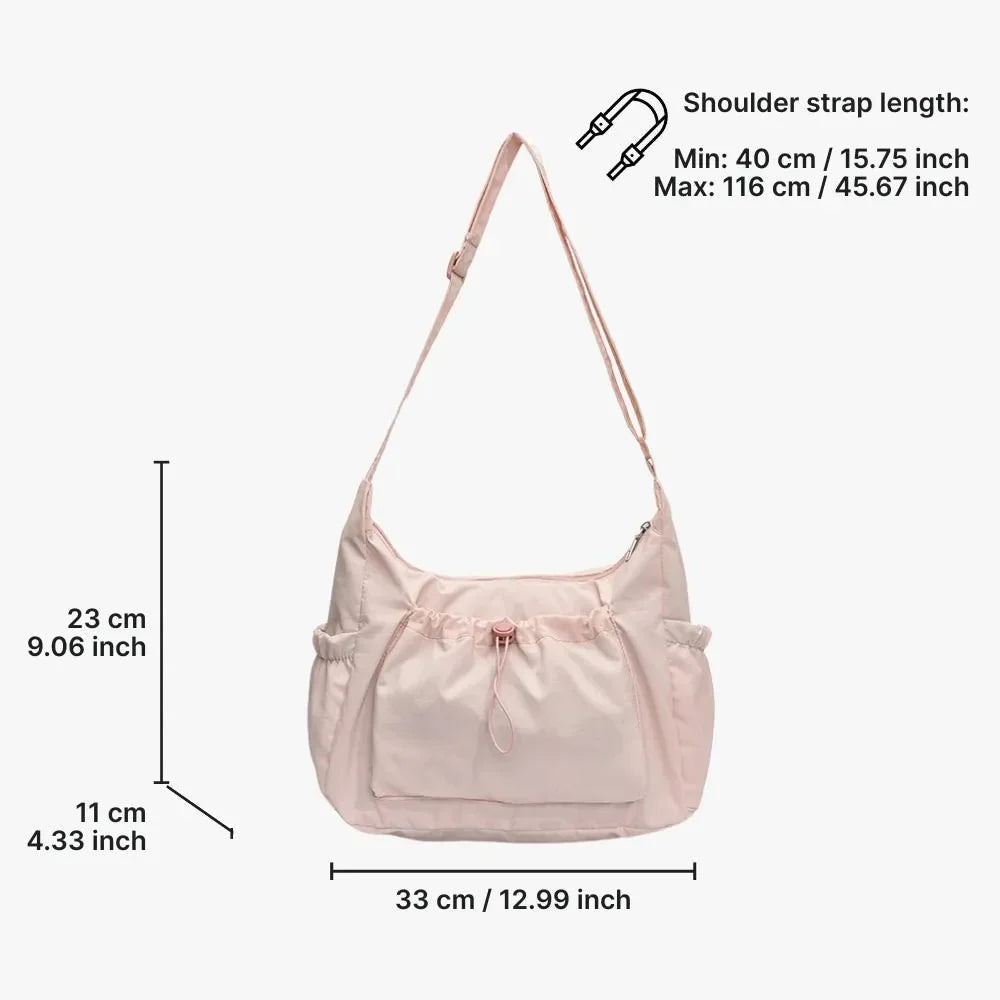Nava Crossbody Bag | Checkered Nylon and Polyester Design for Women
