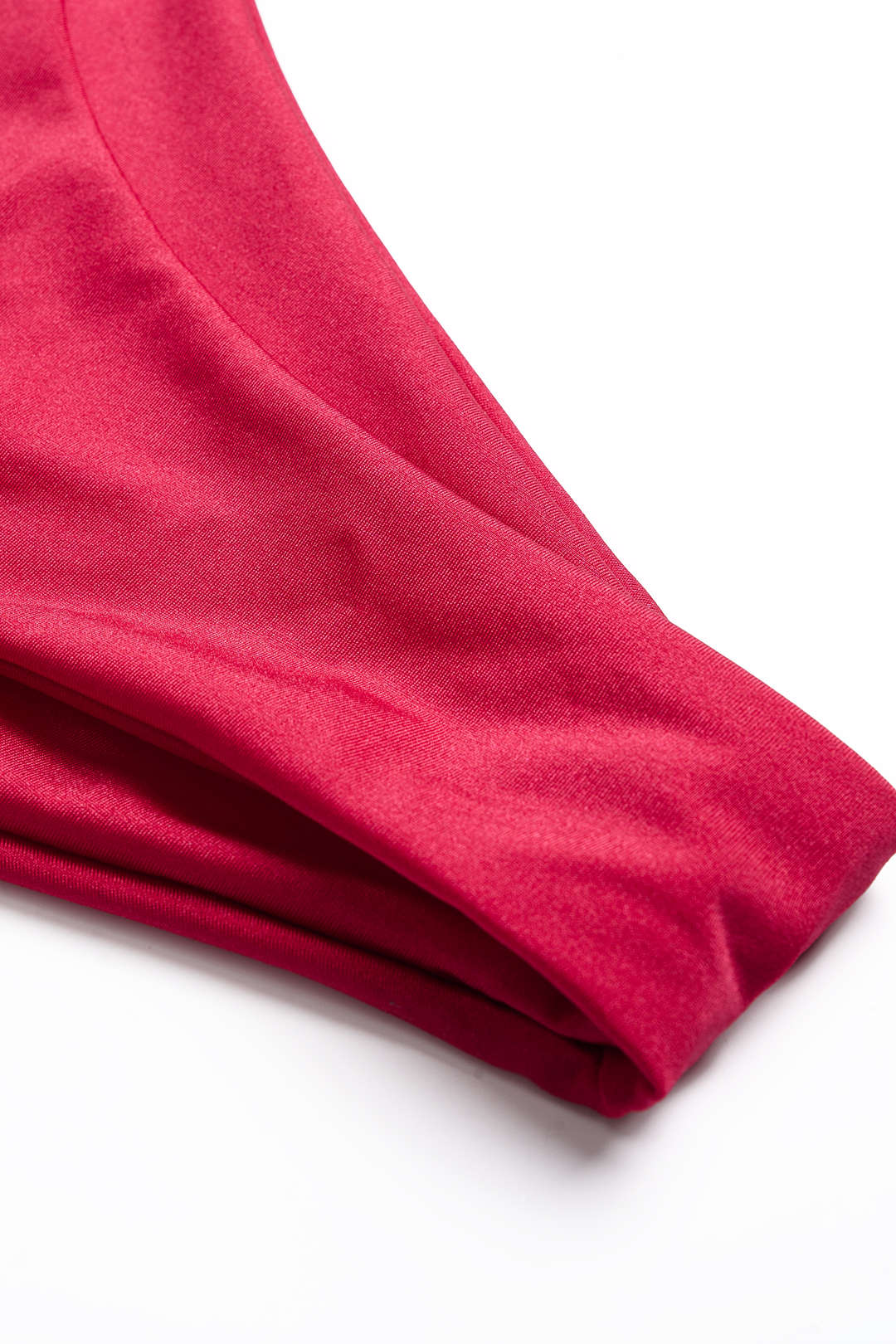 Marina | Red Slim-Fit One-Piece Swimsuit, Structured Finish