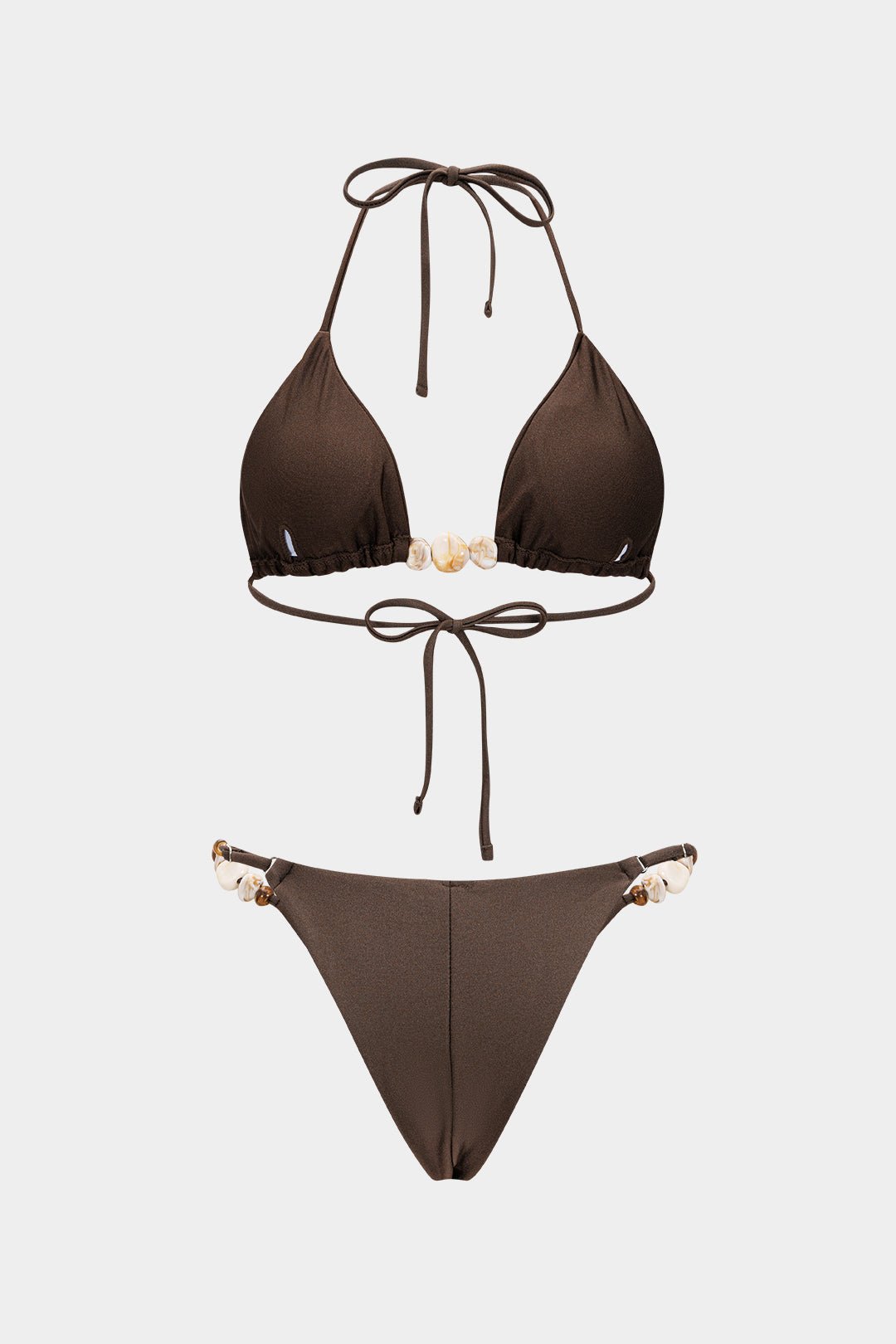 Beaded | Tie-Up Bikini Set
