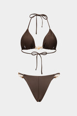 Beaded | Tie-Up Bikini Set