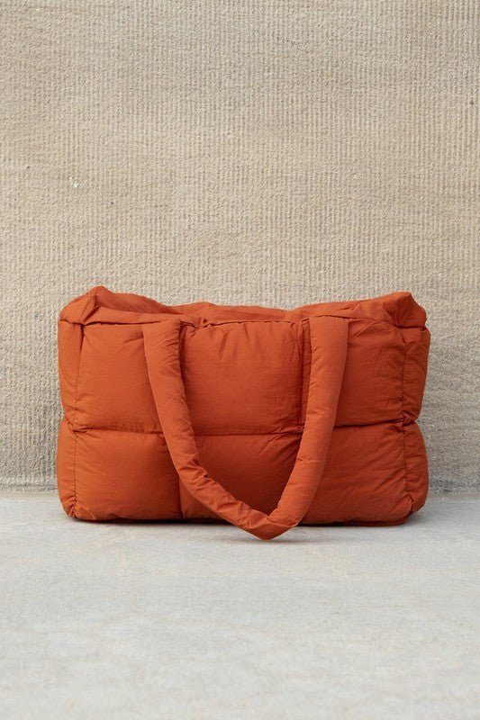 Daphne Puffer Tote | Polyester/Nylon Exterior, Cotton Lining