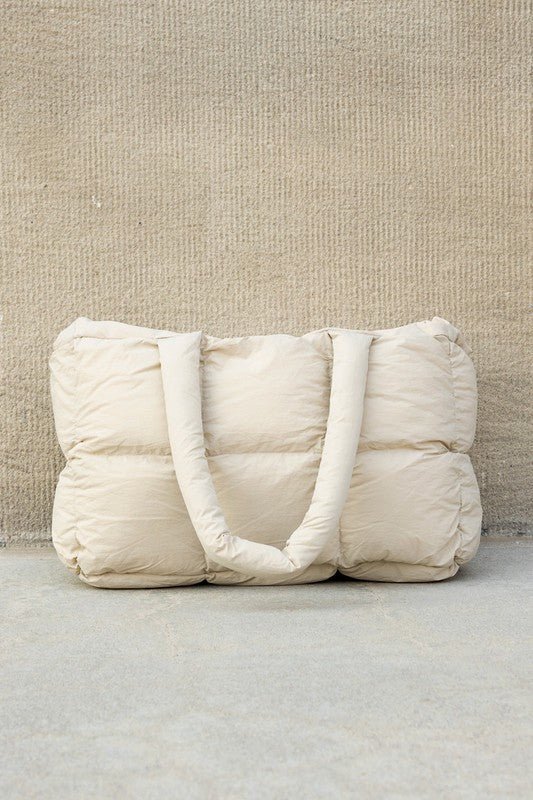 Daphne Puffer Tote | Polyester/Nylon Exterior, Cotton Lining