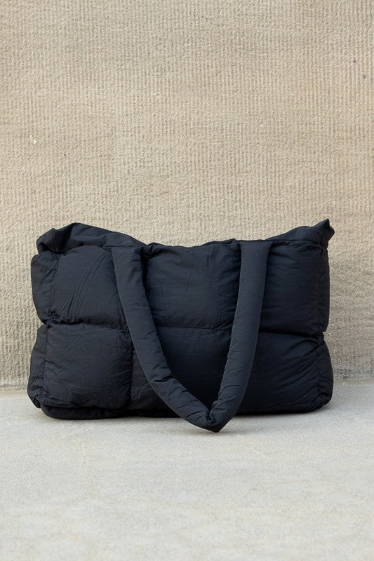 Daphne Puffer Tote | Polyester/Nylon Exterior, Cotton Lining