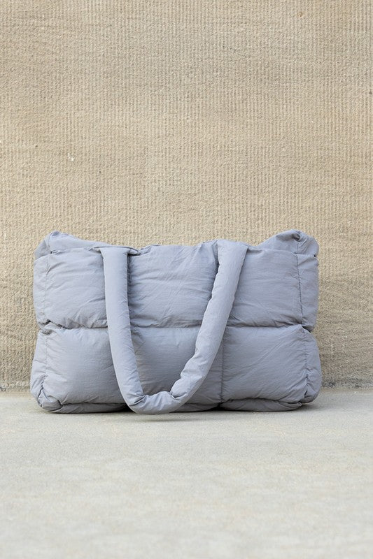 Daphne Puffer Tote | Polyester/Nylon Exterior, Cotton Lining