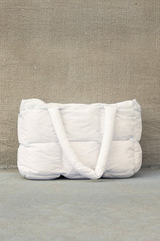 Daphne Puffer Tote | Polyester/Nylon Exterior, Cotton Lining