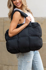 Daphne Puffer Tote | Polyester/Nylon Exterior, Cotton Lining