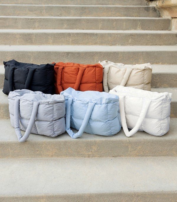 Daphne Puffer Tote | Polyester/Nylon Exterior, Cotton Lining