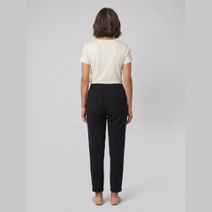 Dara Tapered Pants | Double Gauze Cotton, Elastic Waistband