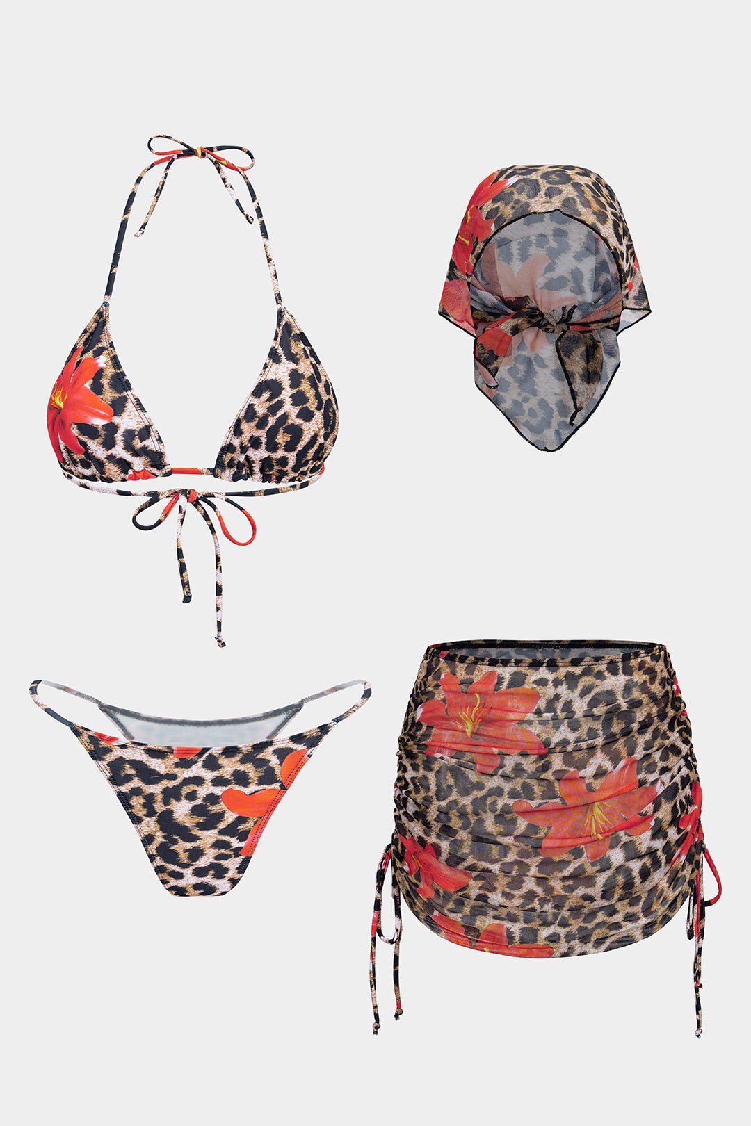 Leo | Tie-Up Bikini Set