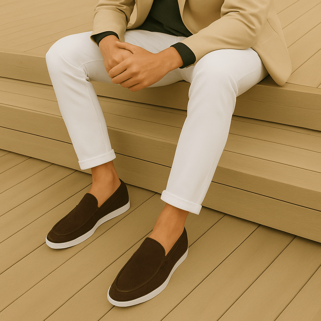 Fred | Elegant suede-touch loafers