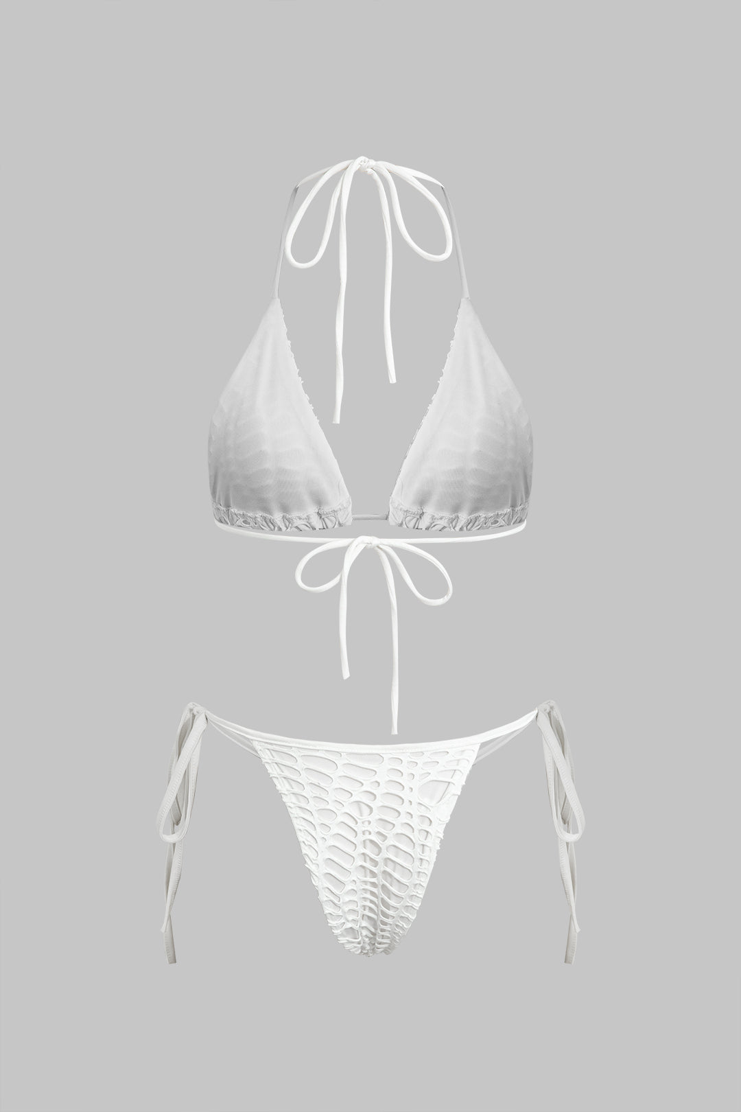 Hally | Bikini And Open Knit Cover Up Set