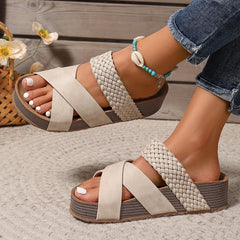 Rosa Sandals for Women | Orthopedic Leather, Non-Slip Grip