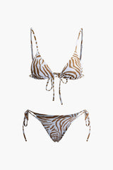 Leop | Tied Bikini Set