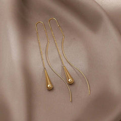 Elisha | Elegant Teardrop Tassel Earrings
