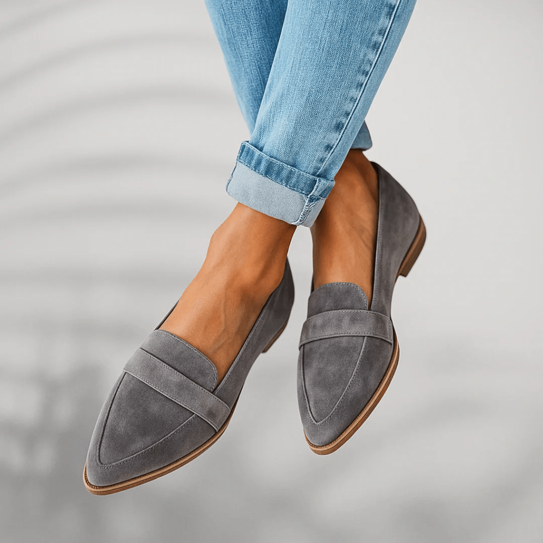 Rosa Loafers for Women | Elegant PU Leather, Orthopedic Comfort