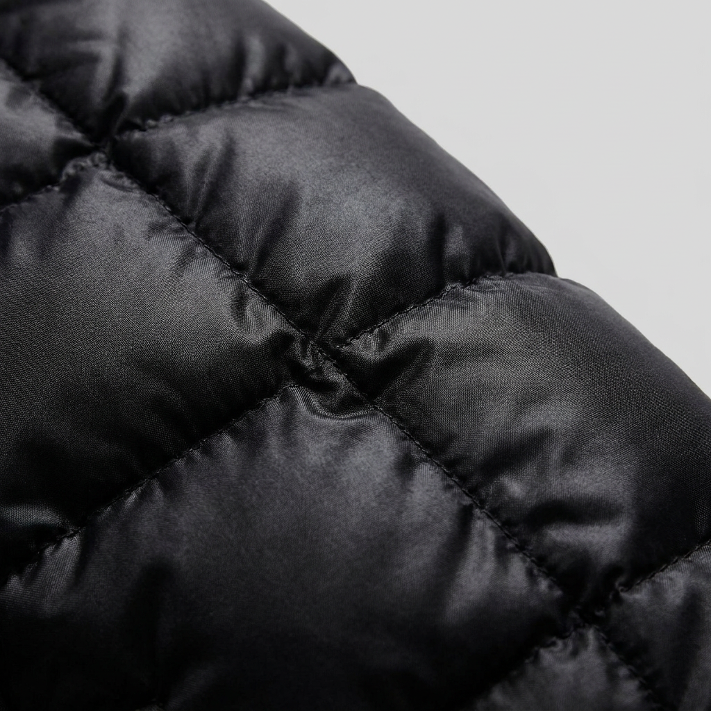 Quinna Black Puffer Jacket | Quilted, Hooded, Long Maxi Coat
