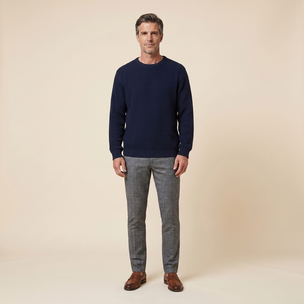 Kenton Men's Sweater | Loose Fit, Textured Knit
