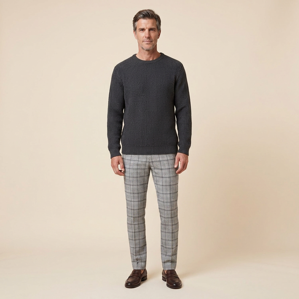 Kenton Men's Sweater | Loose Fit, Textured Knit
