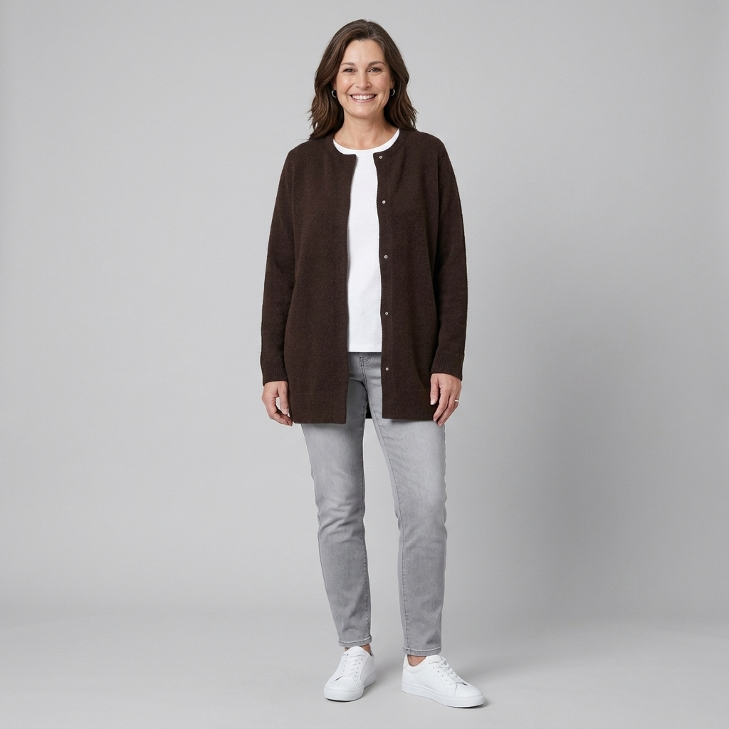 Rivelle Knit Jacket Women's | Cozy Mesh Texture, One Size