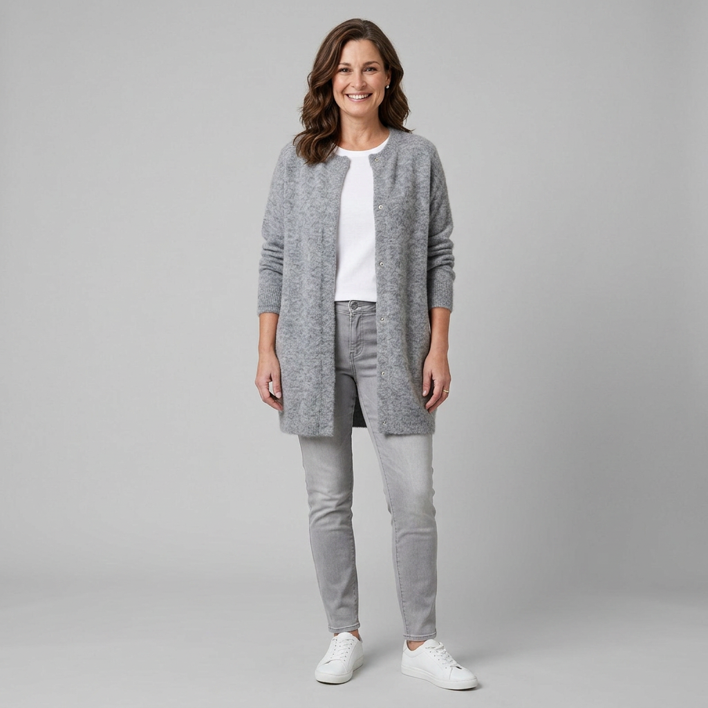 Rivelle Knit Jacket Women's | Cozy Mesh Texture, One Size