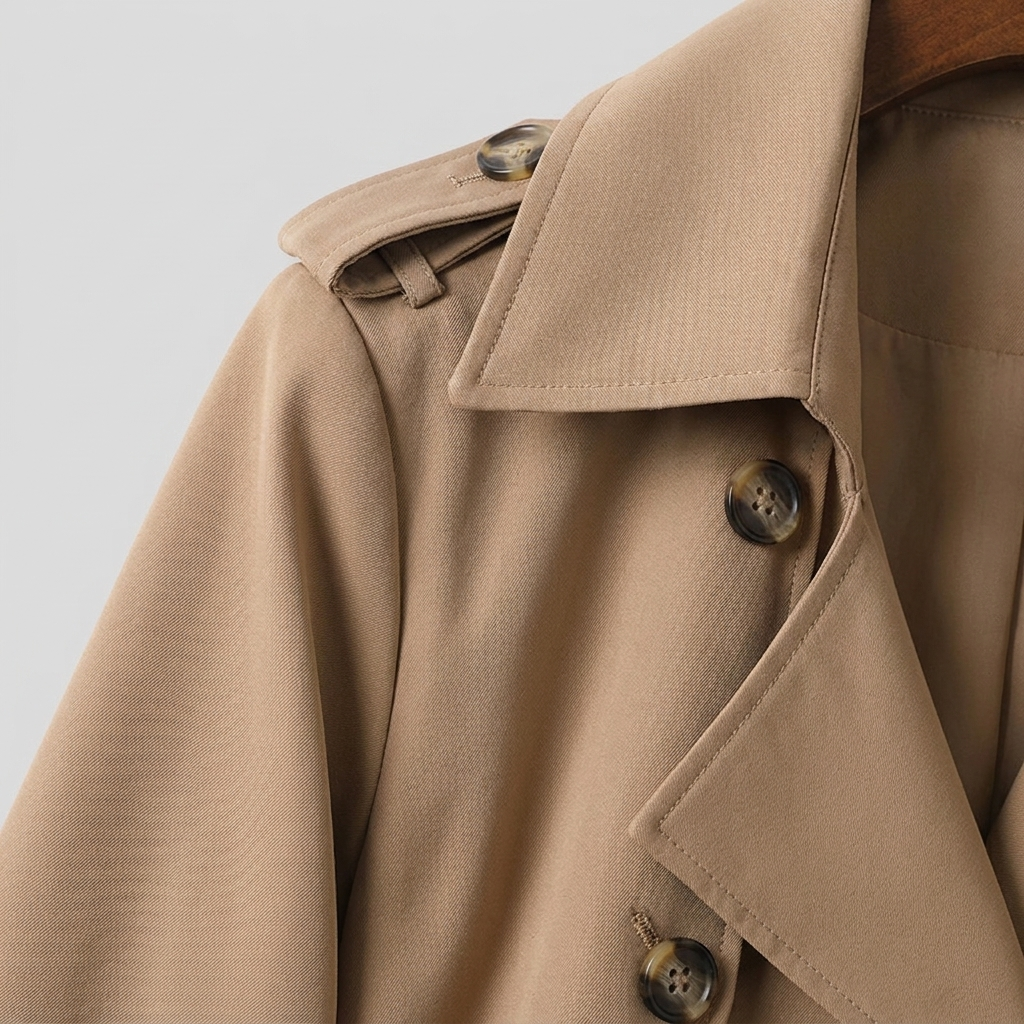 Dalia Maxi Trench Coat Women | Double Breasted, Belted, Relaxed Fit