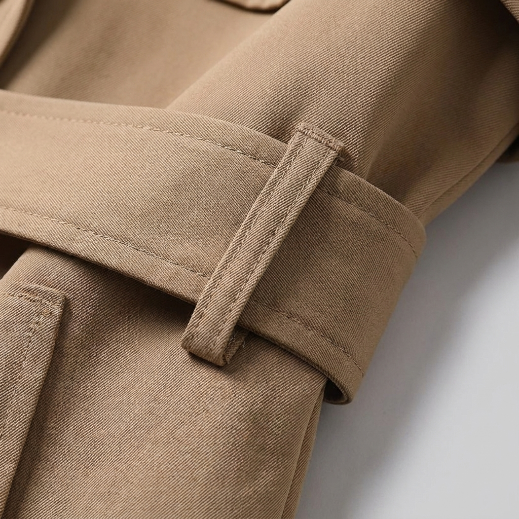 Dalia Maxi Trench Coat Women | Double Breasted, Belted, Relaxed Fit