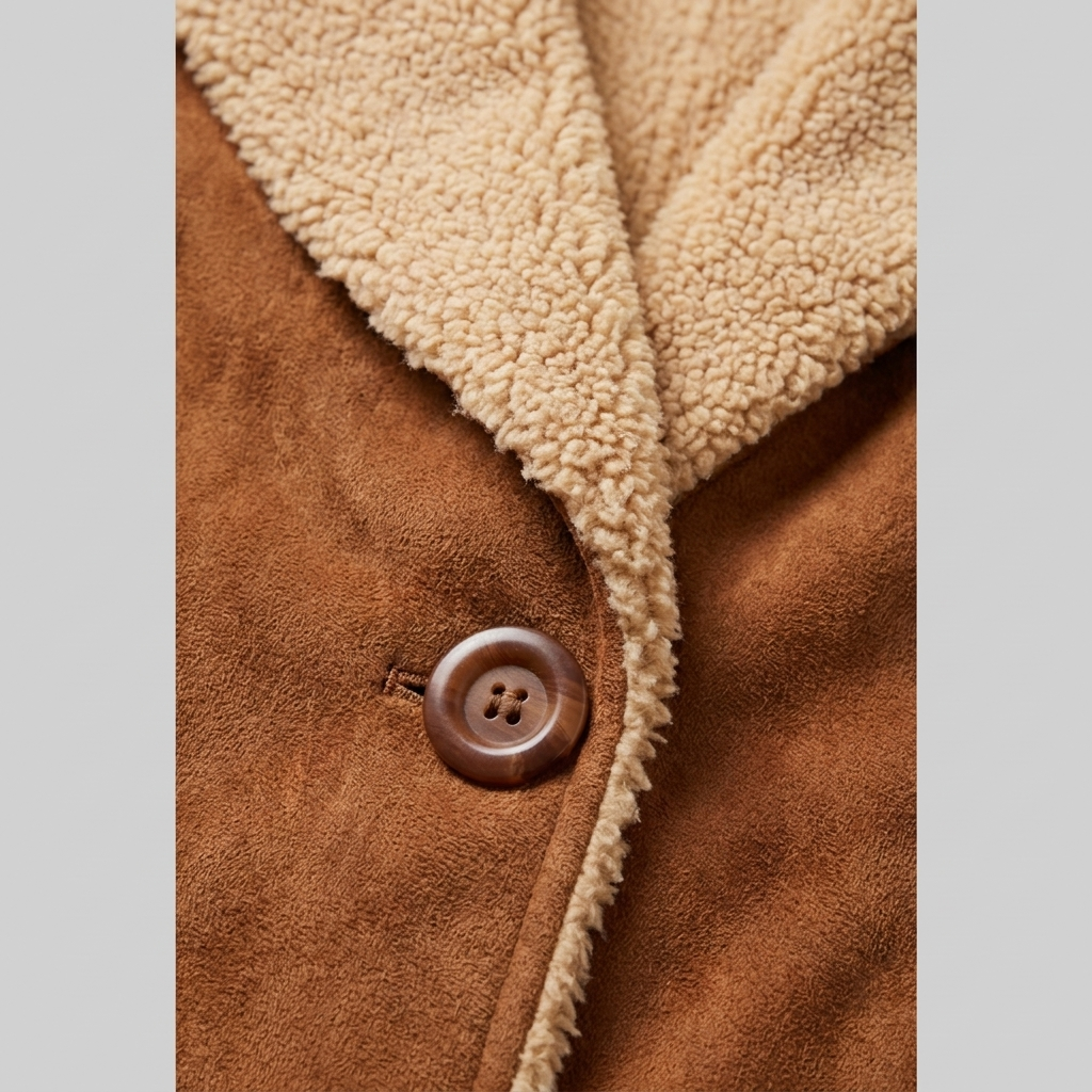 Jovia Trench Coat Women | Faux Suede, Full-Length Warmth