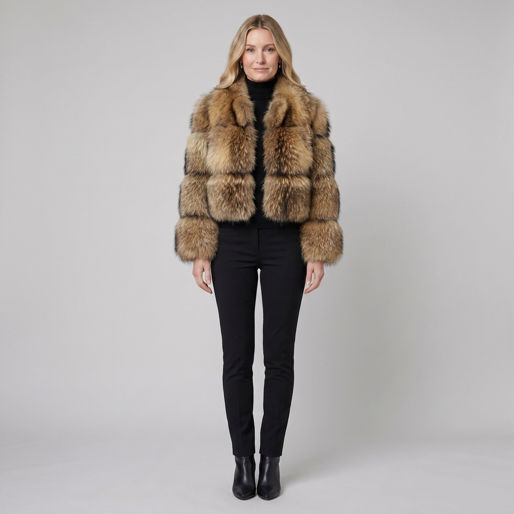 Mira Faux Fur Coat | Elegant Warmth, Tailored Fit for Women