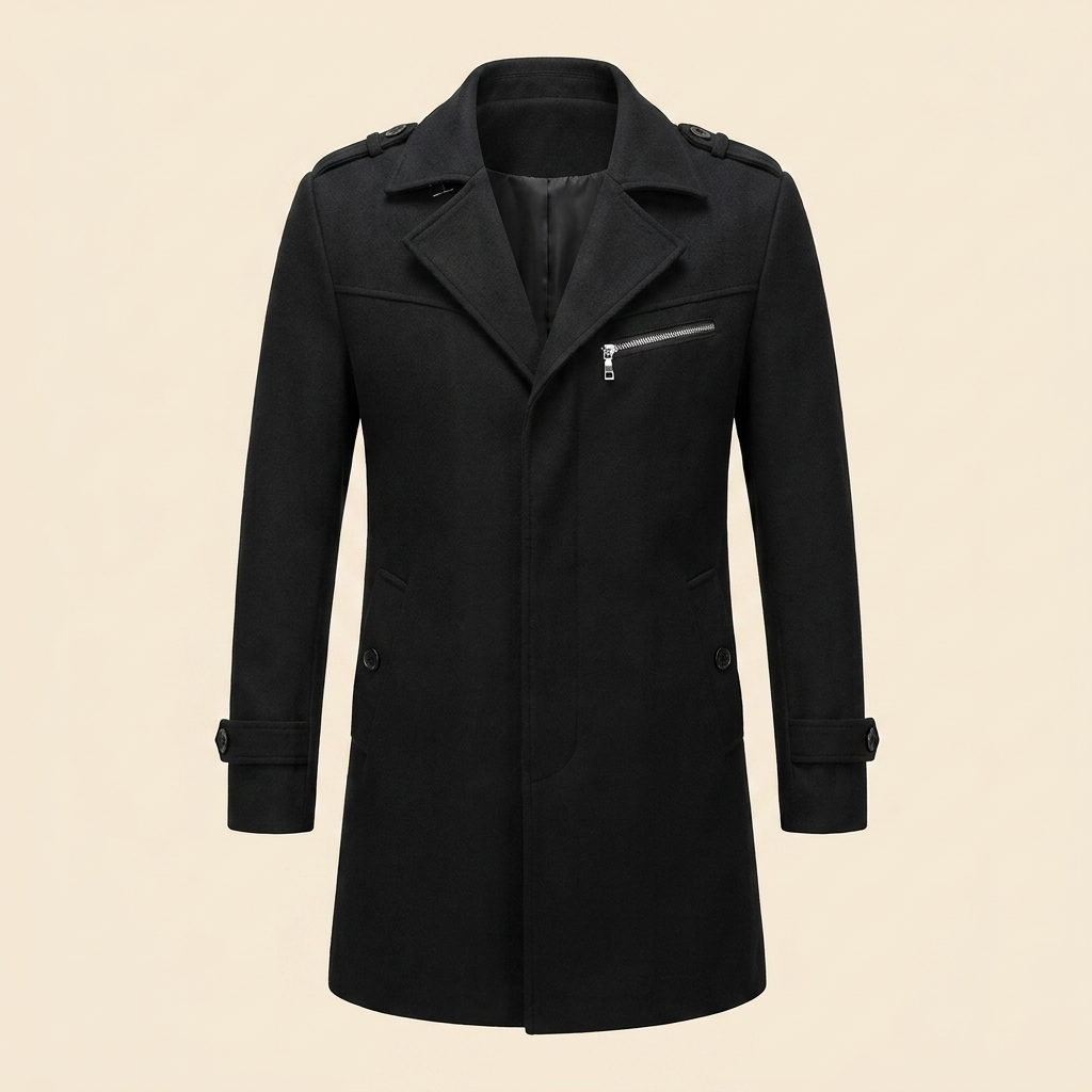 Haven Wool Coat | Men's Slim-Fit Double-Breasted Overcoat