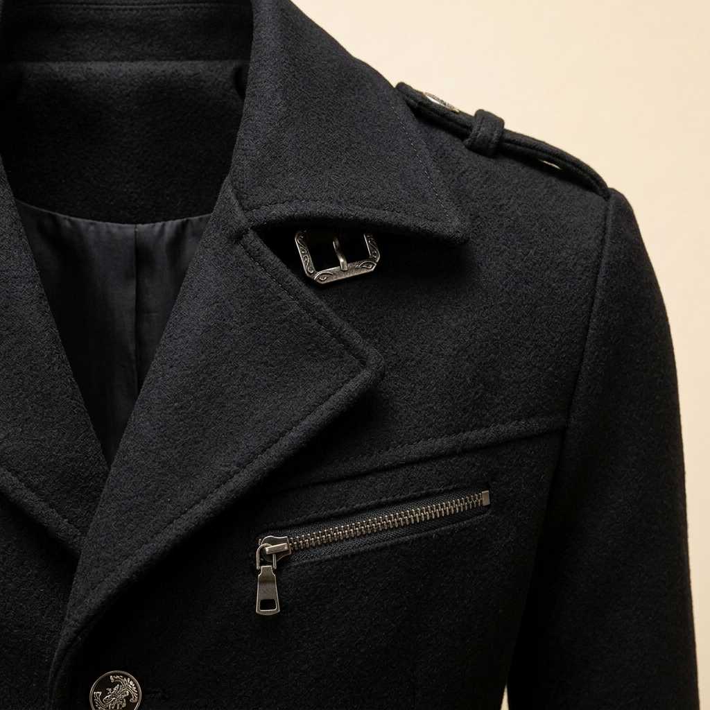 Haven Wool Coat | Men's Slim-Fit Double-Breasted Overcoat