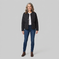 Haven Quilted Jacket | Lightweight, Heart Pattern