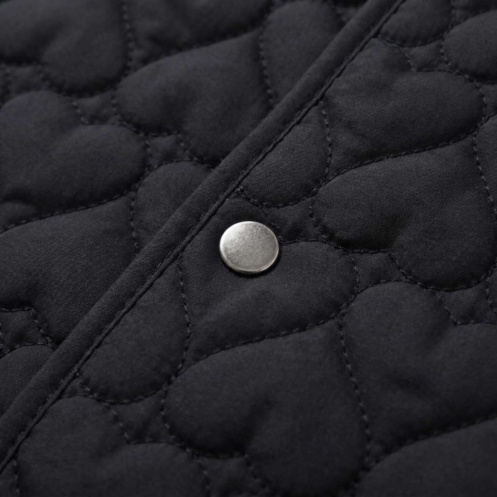 Haven Quilted Jacket | Lightweight, Heart Pattern