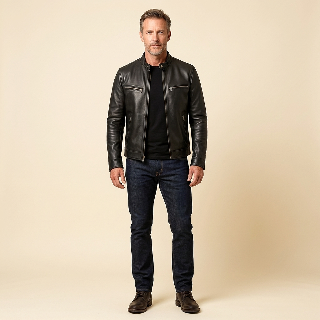 Maverick Leather Jacket | Leather Blend, Vintage Patina, Lightweight Design