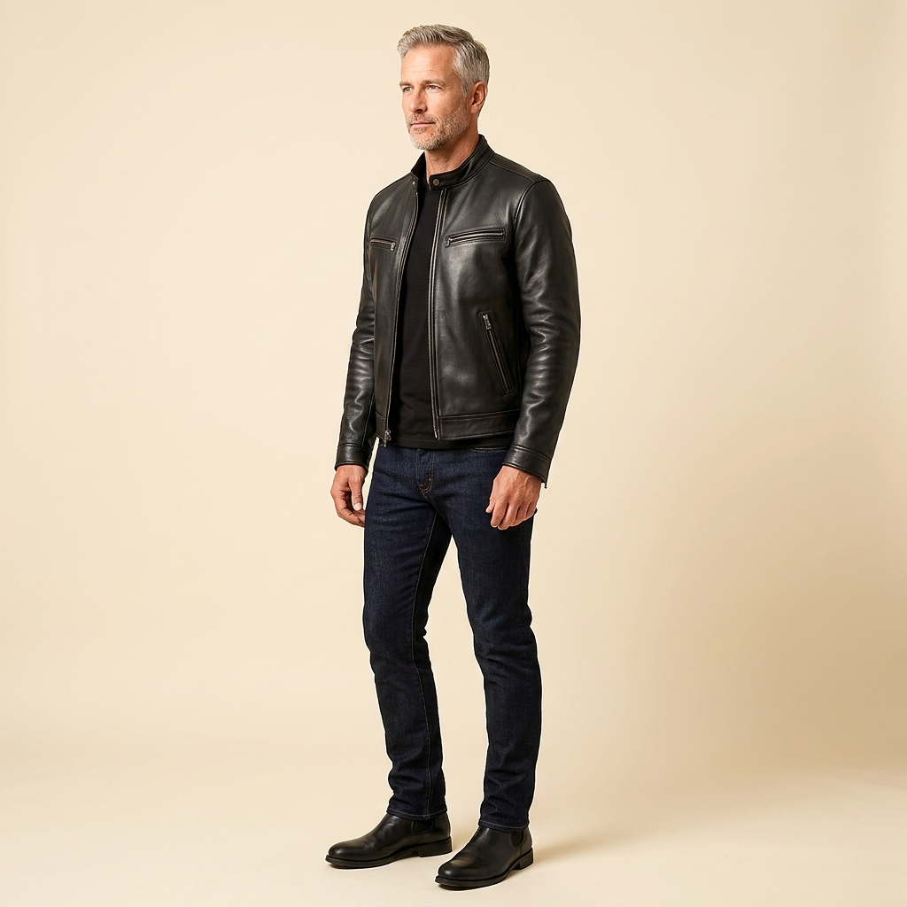 Maverick Leather Jacket | Leather Blend, Vintage Patina, Lightweight Design