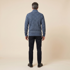 Heston Quarter Zip Sweatshirt | Knitted Warm Fleece, Slim Fit