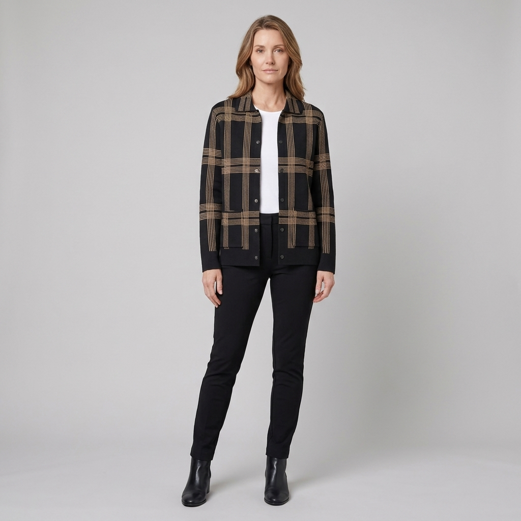 Fina Cardigan | Rayon Knit, Tailored Fit for Women