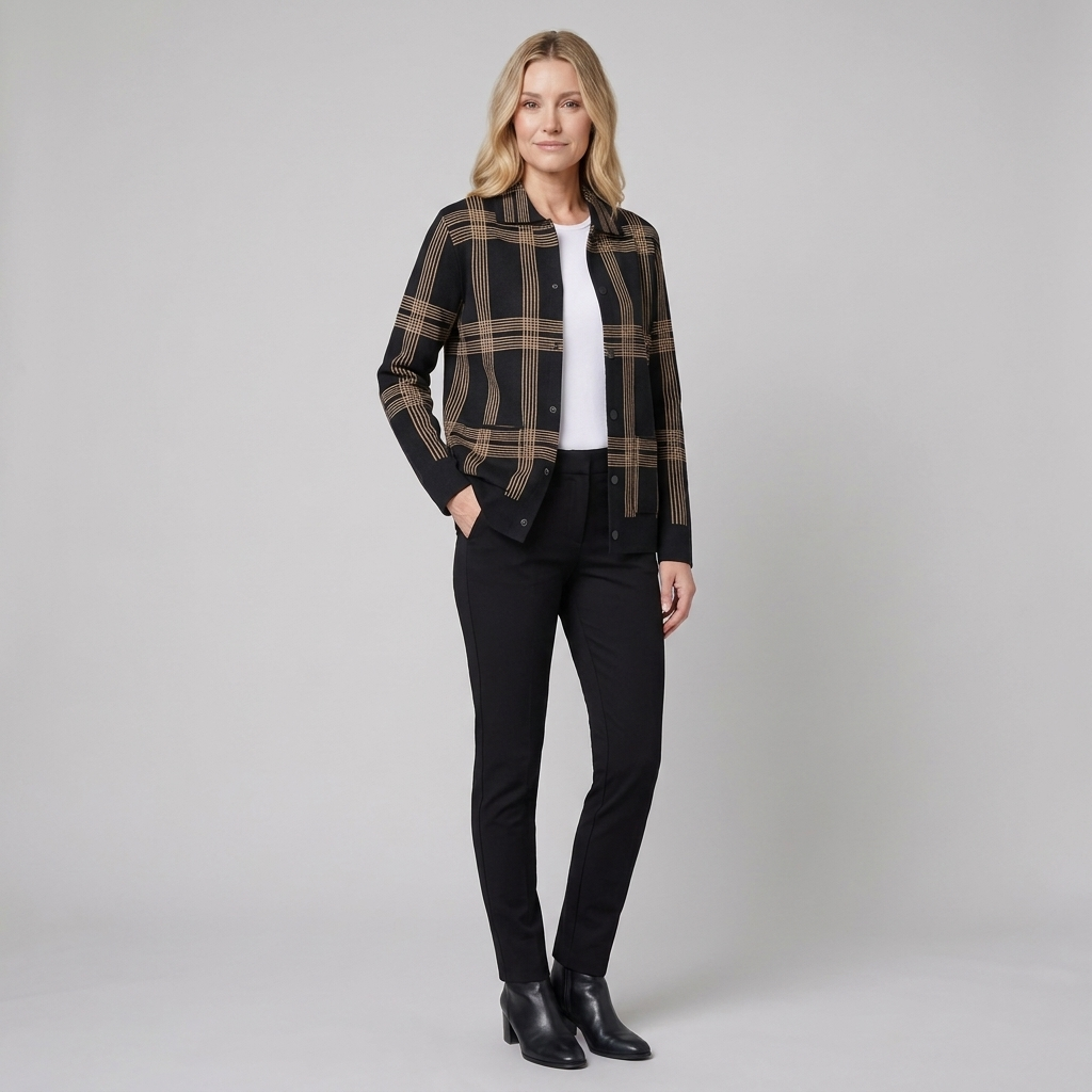 Fina Cardigan | Rayon Knit, Tailored Fit for Women