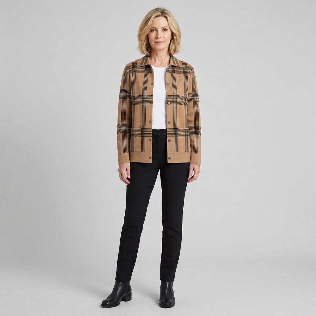 Fina Cardigan | Rayon Knit, Tailored Fit for Women