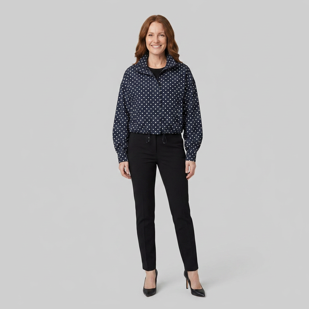 Pavia Polka Dot Jacket | Lightweight, Transitional Outerwear