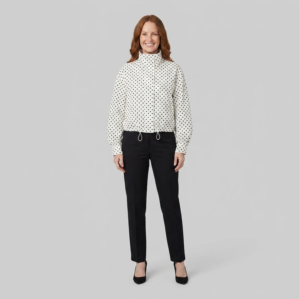 Pavia Polka Dot Jacket | Lightweight, Transitional Outerwear