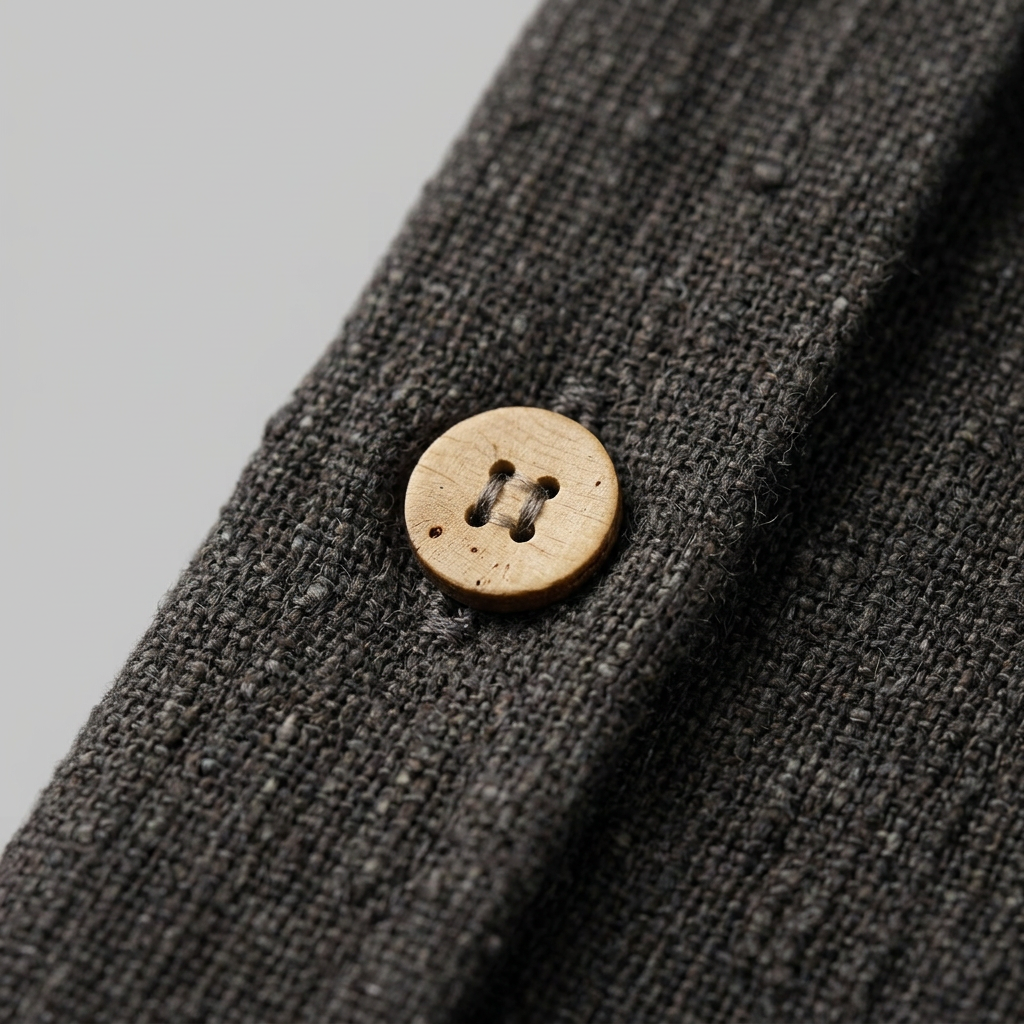 Jovia Linen Shirt Jacket | Mandarin Collar, Button-Up, Women's Fashion