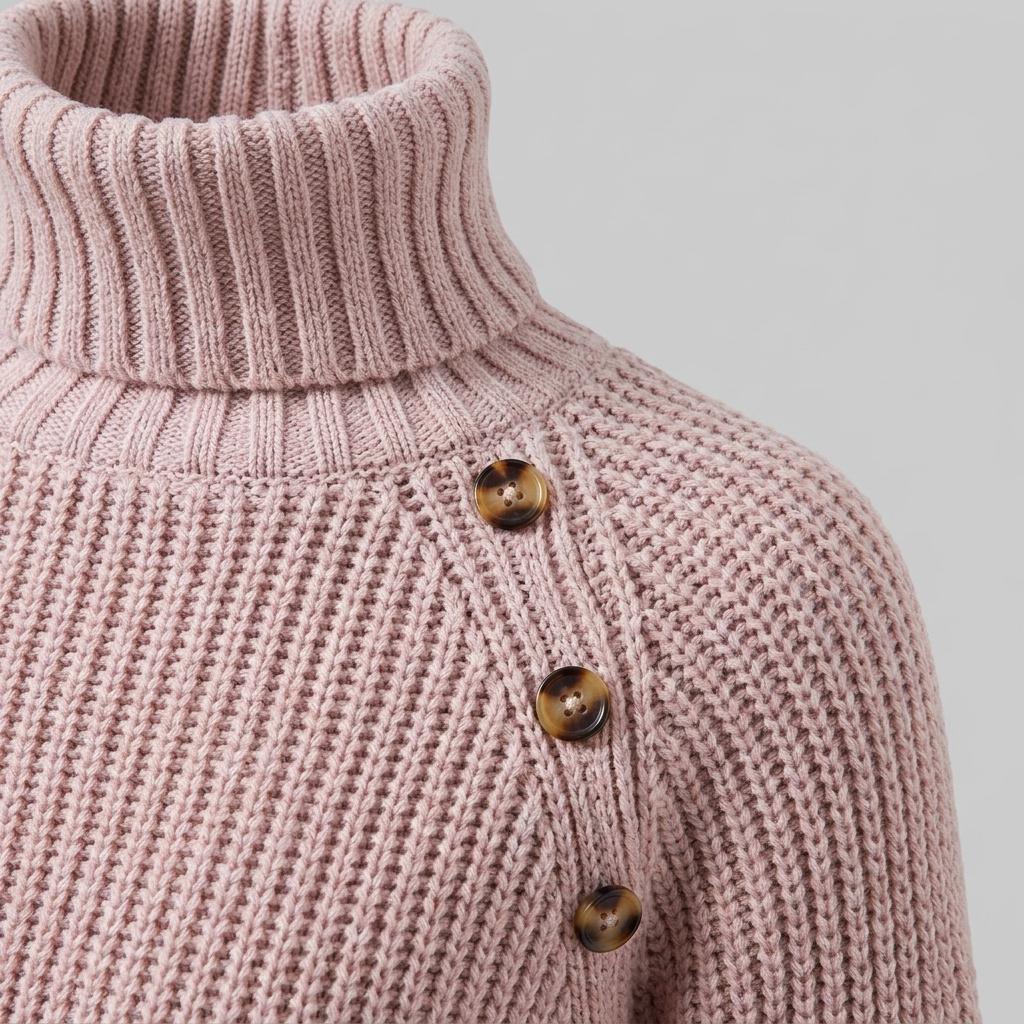 Elysia Knit Sweater Dress | Turtle Neck, A-Line Silhouette for Women