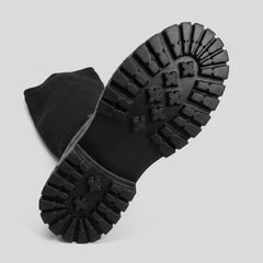 Evelyn Knee High Boots | Vegan Leather, Ribbed Design